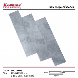 Sàn nhựa hèm khóa 4mm đế cao su Kosmos SPC 5006