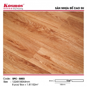 Sàn nhựa hèm khóa 4mm đế cao su Kosmos SPC 5003