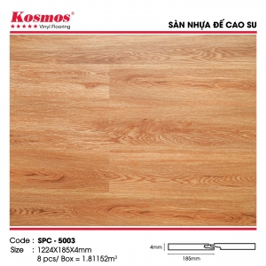 Sàn nhựa hèm khóa 4mm đế cao su Kosmos SPC 5003