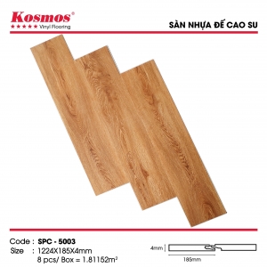 Sàn nhựa hèm khóa 4mm đế cao su Kosmos SPC 5003