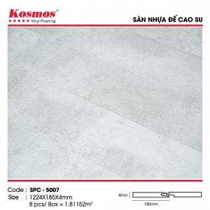 Sàn nhựa hèm khóa 4mm đế cao su Kosmos SPC 5007