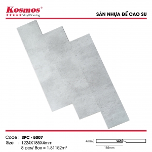 Sàn nhựa hèm khóa 4mm đế cao su Kosmos SPC 5007