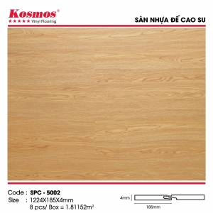 Sàn nhựa hèm khóa 4mm đế cao su Kosmos SPC 5002