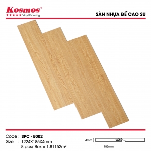 Sàn nhựa hèm khóa 4mm đế cao su Kosmos SPC 5002