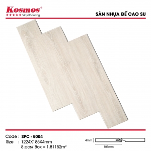 Sàn nhựa hèm khóa 4mm đế cao su Kosmos SPC 5004