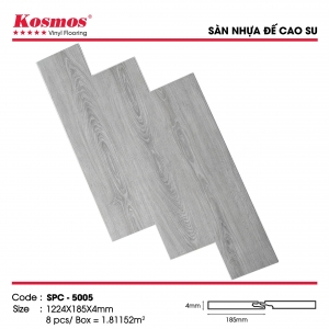 Sàn nhựa hèm khóa 4mm đế cao su Kosmos SPC 5005