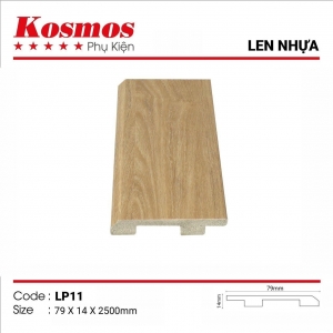 Len chân tường nhựa giả gỗ bản cao 79mm Mã LP11