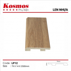 Len chân tường nhựa giả gỗ bản cao 79mm Mã LP12
