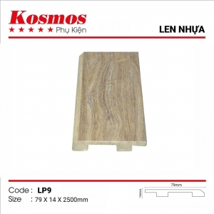 Len chân tường nhựa giả gỗ bản cao 79mm Mã LP9